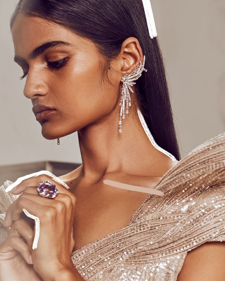 Gaurav Gupta on his Love Affair with Diamond Jewellery 4 The chique Kaleidoscope Earrings
