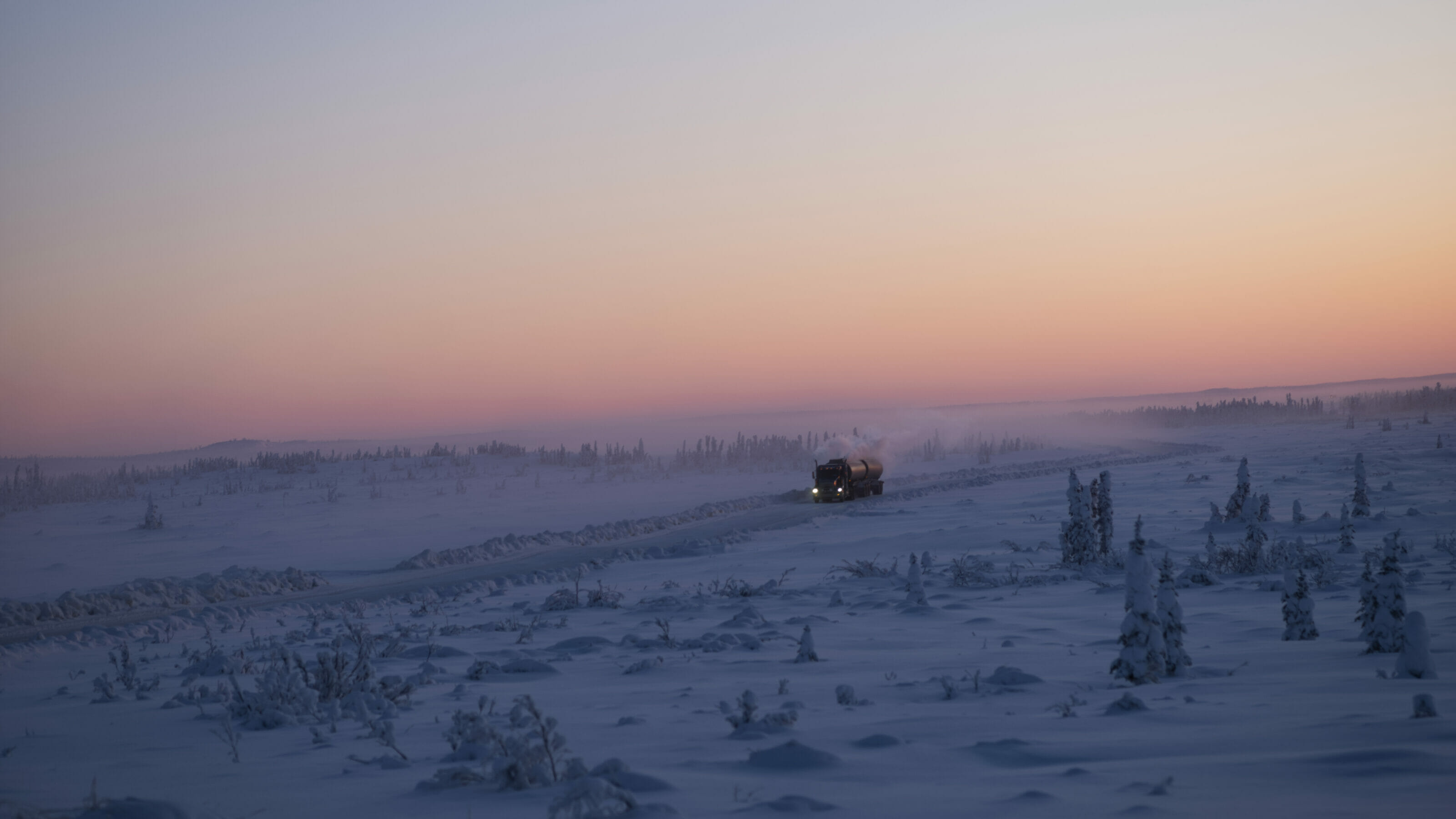 The Real Story of Canada's "Ice Road" that Inspired the Netflix Film