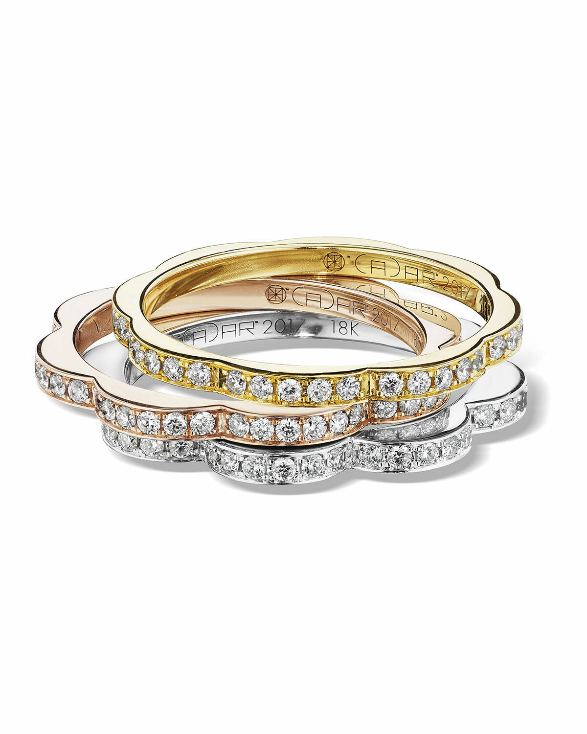 Diamond Wedding Band for every budget ring stack