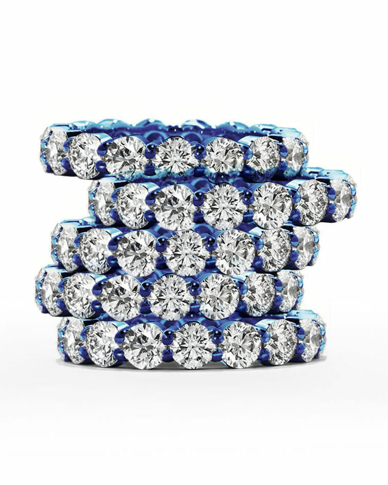 Diamond rings for every budget stacked ring