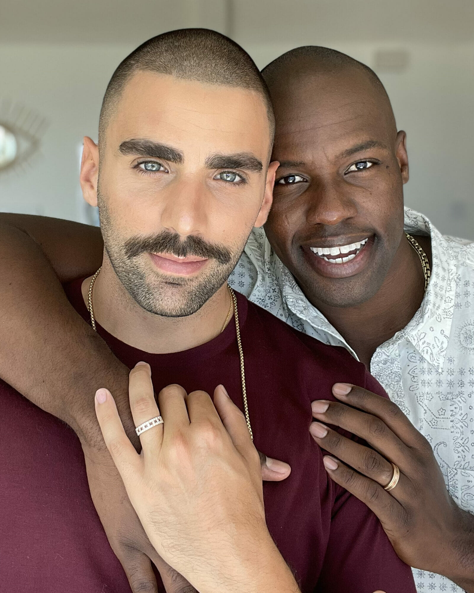 Phillip Picardi and Darien Sutton at home in Los Angeles