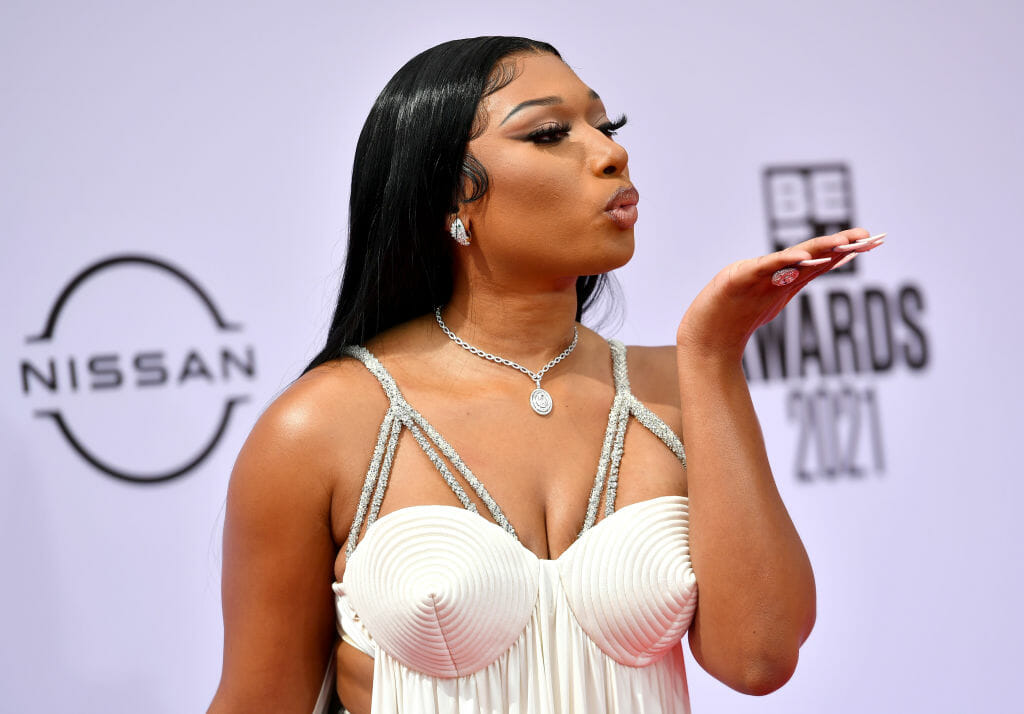 Megan Thee Stallion attends the BET Awards 2021