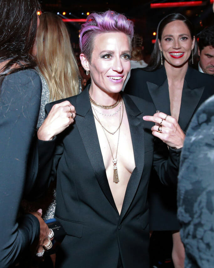 Megan Rapinoe jewelry look during the ESPYs stylish athletes