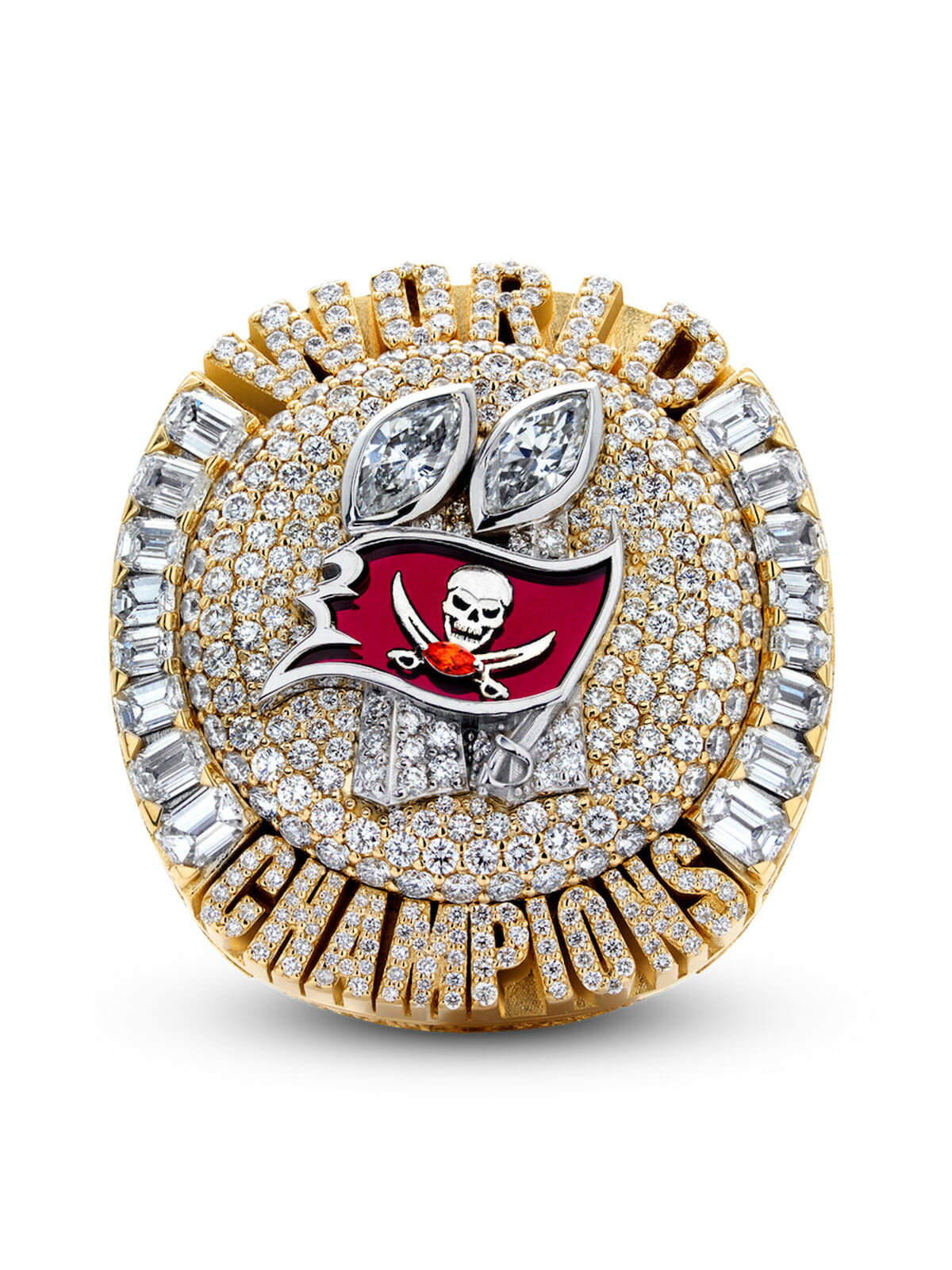 Top of the Tampa Bay Buccaneers Super Bowl Ring