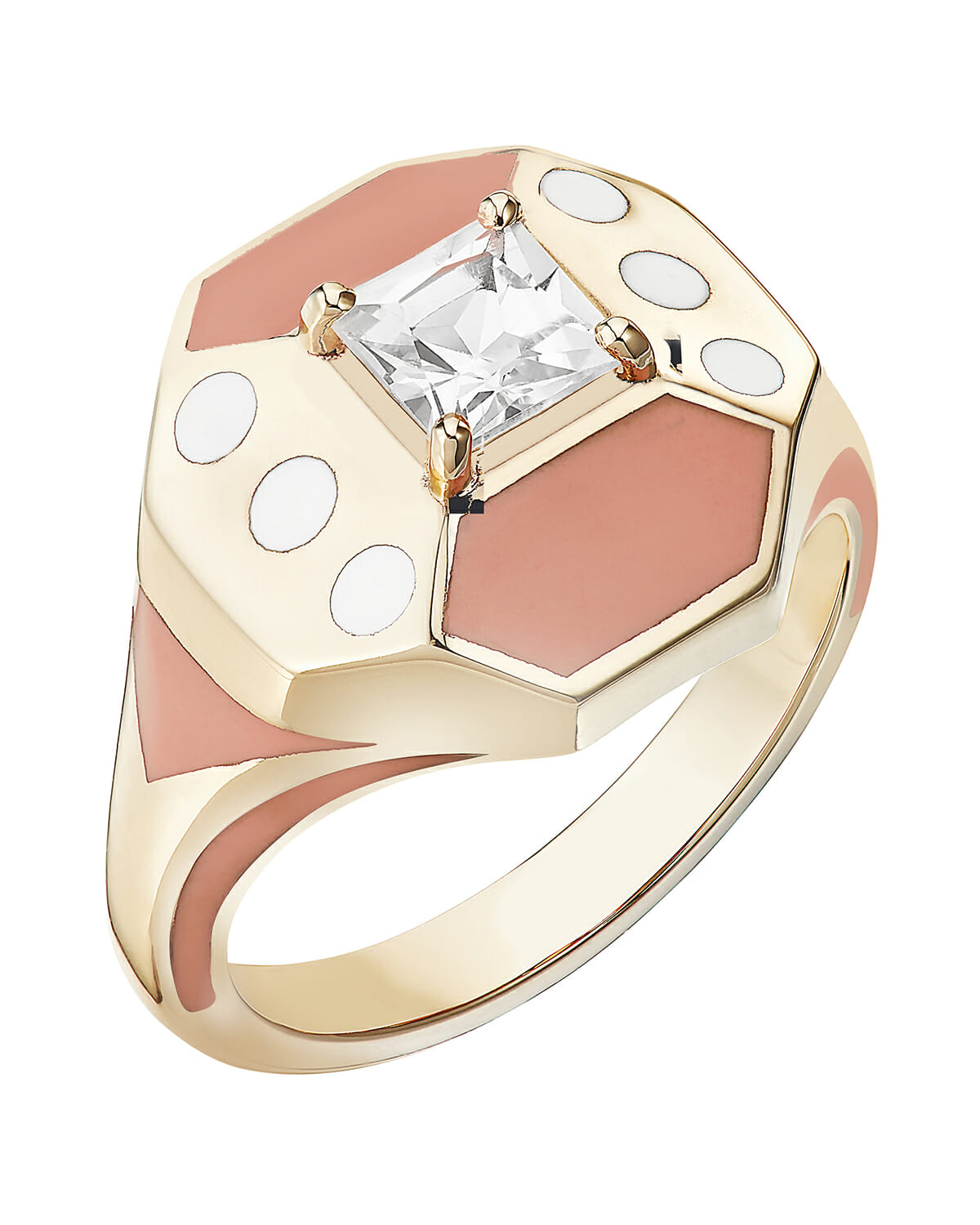 Alice Cicolini Colorful Enamel Diamond Ring engagement ring ideas jewelry designer