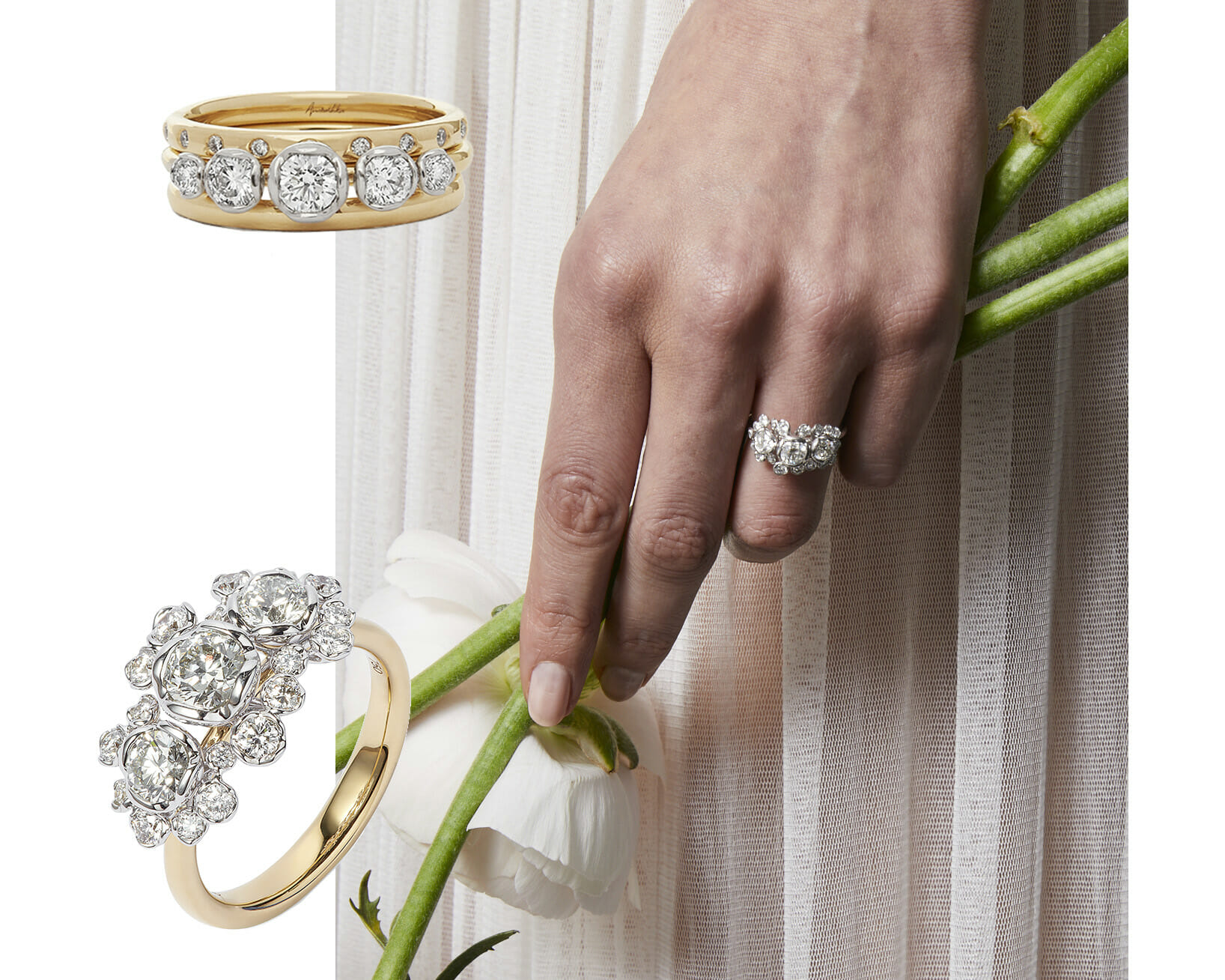 engagement ring ideas jewelry designer Annoushka Ring Stacks