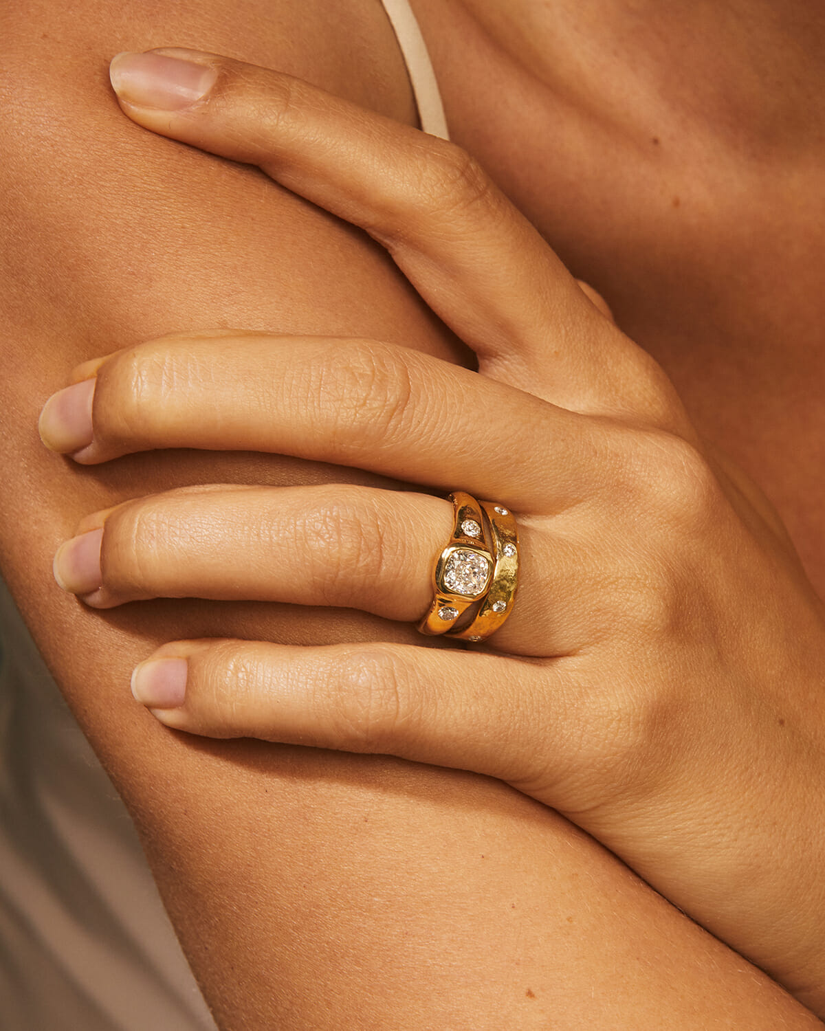 engagement ring ideas jewelry designer Pamela Love Braided Gold Ring