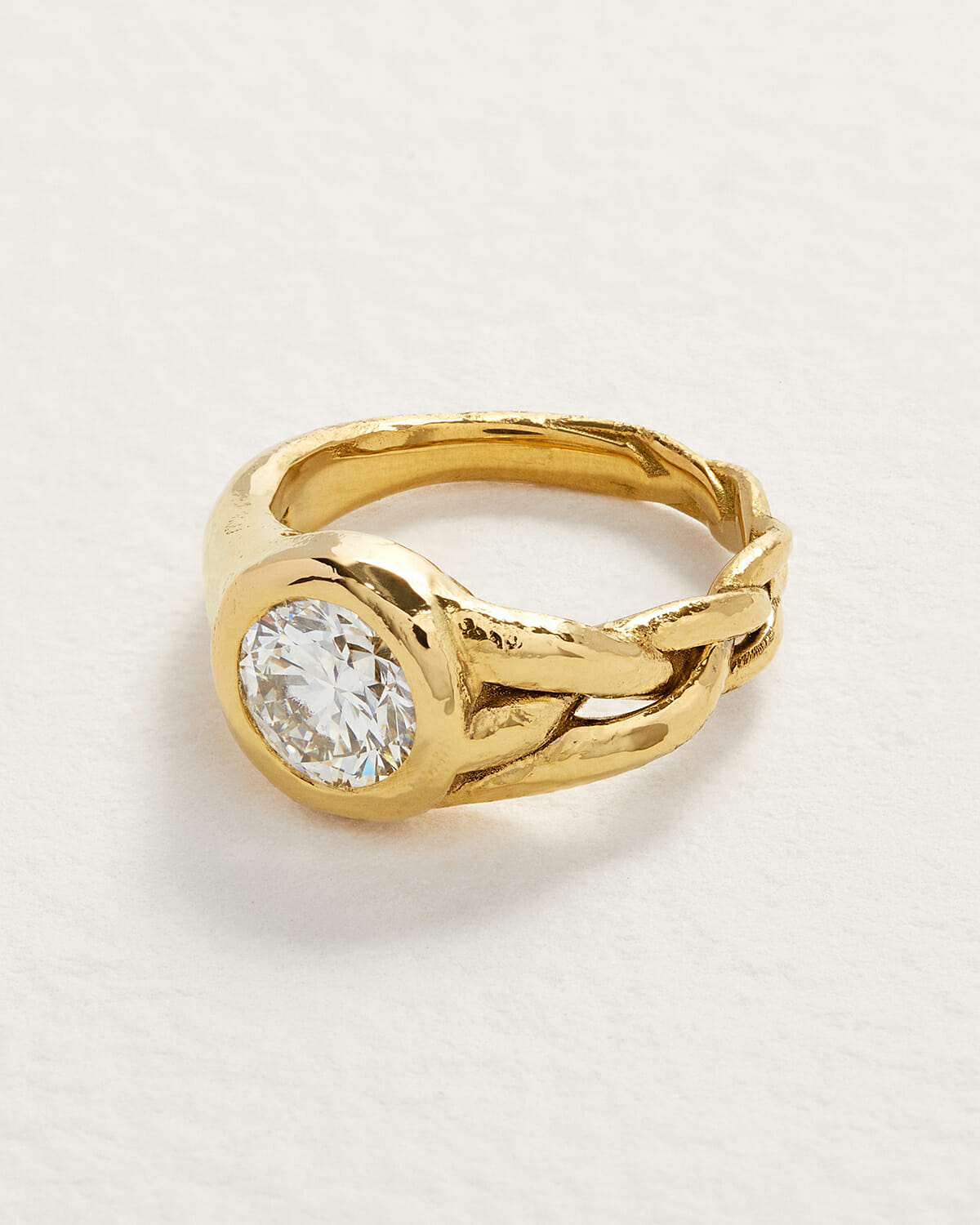 Gold Graceful Leaf Diamond Ring – GIVA Jewellery