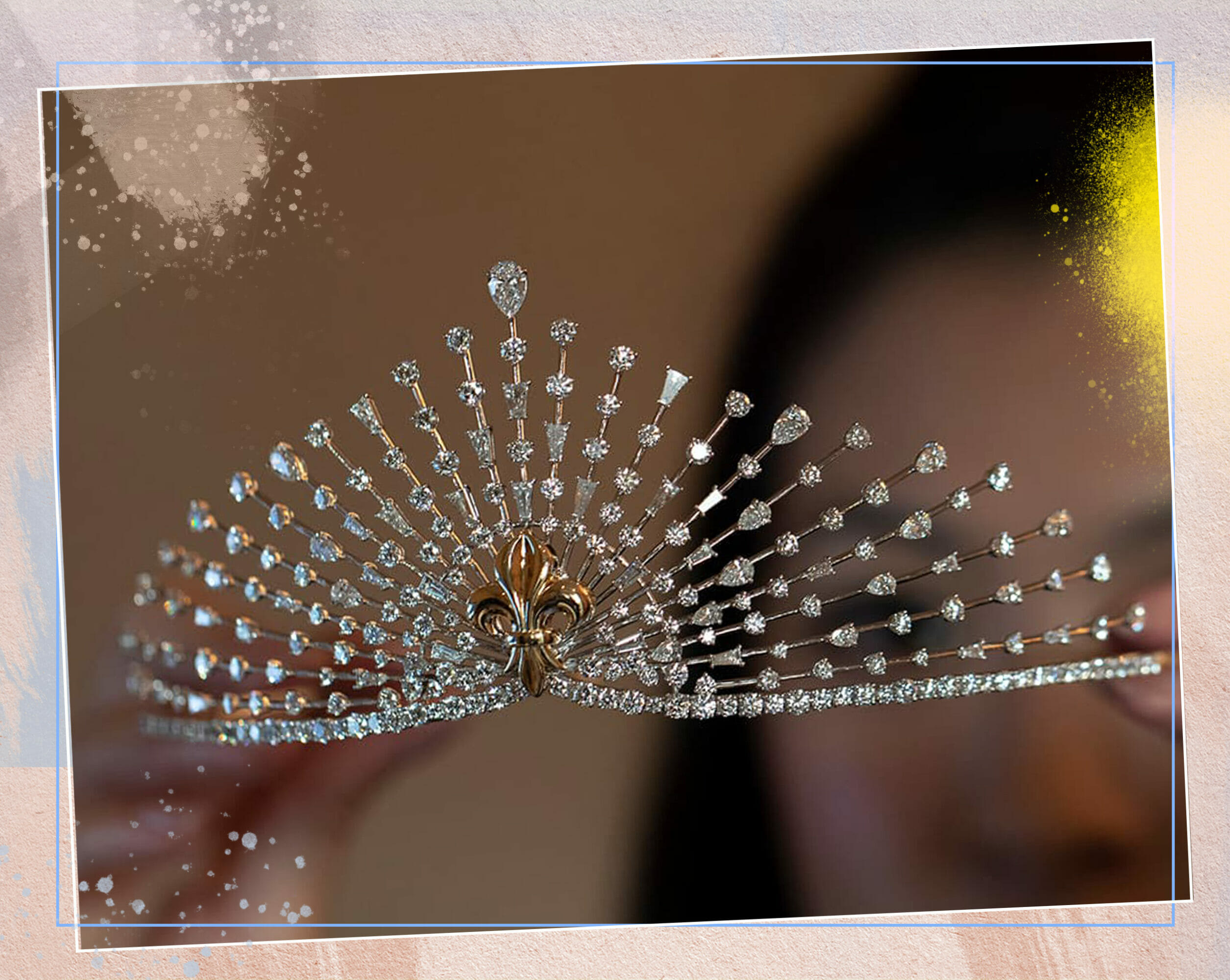 An exquisite natural diamond tiara crafted by Harakh Mehta