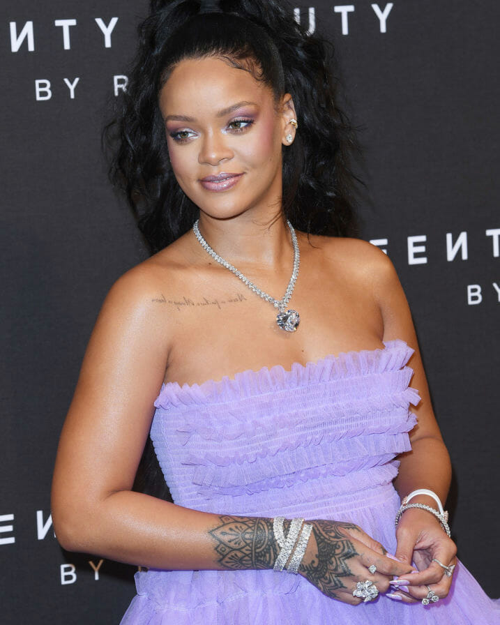 Rihanna and ASAP Rocky diamond jewelry couple fenty