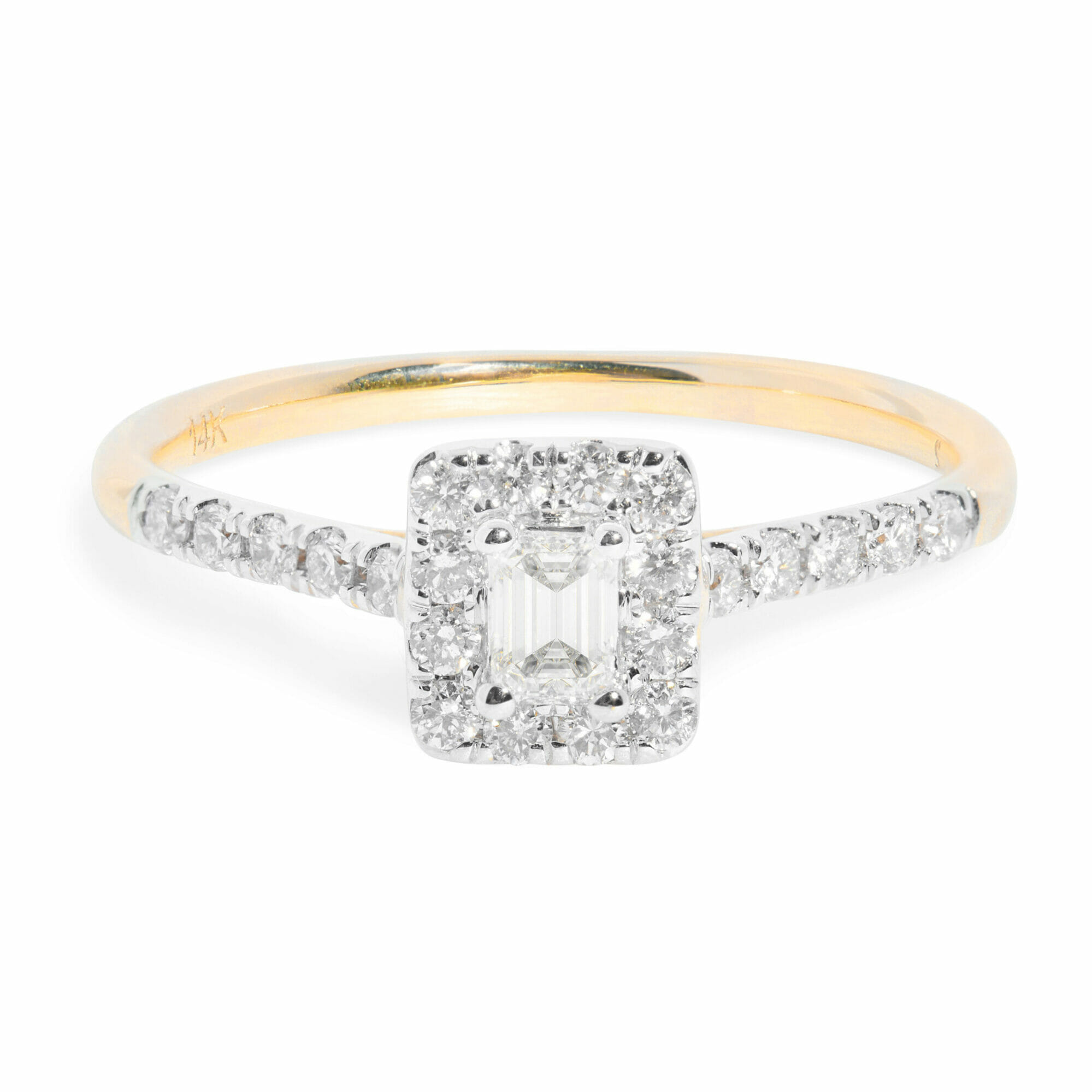 stone and strand vintage inspired diamond engagement ring
