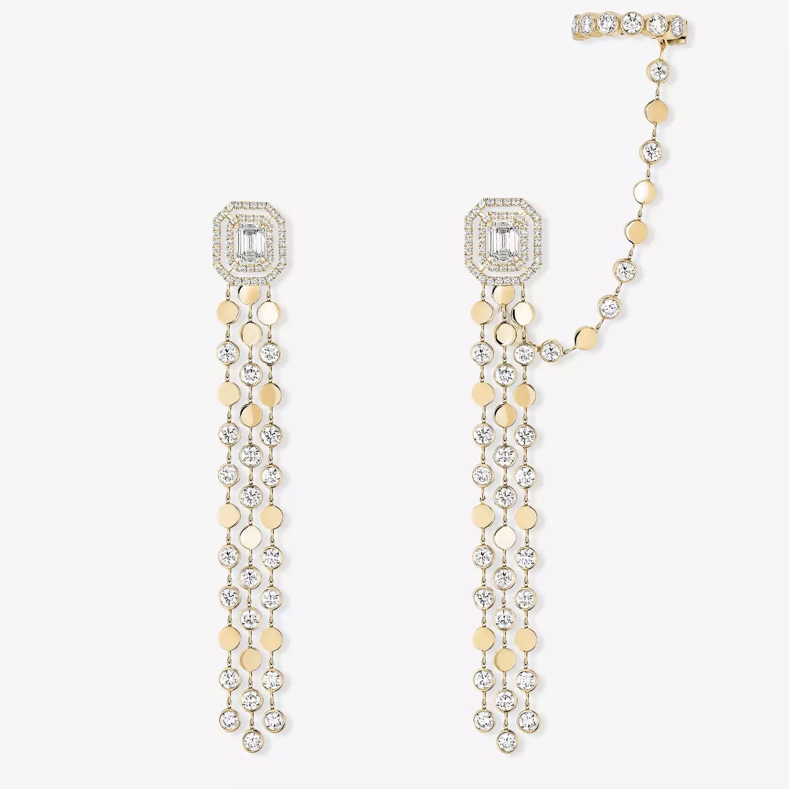 Mismatched Earrings Trend: How To Wear Based on Your Ear Piercings 10 Messika mismatched earrings