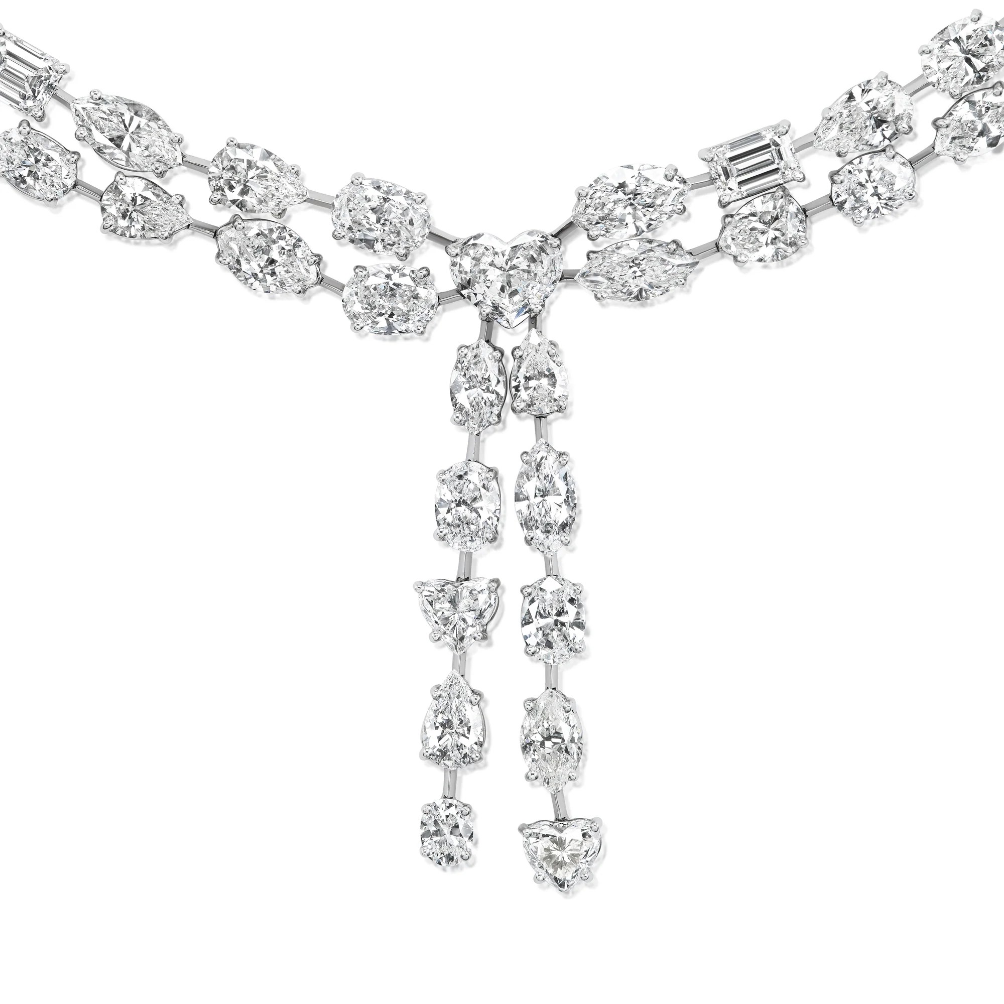 Can’t Pick One Diamond Cut? Multi Shape Diamonds Lets You Wear Them All 3 multi shape diamonds necklace
