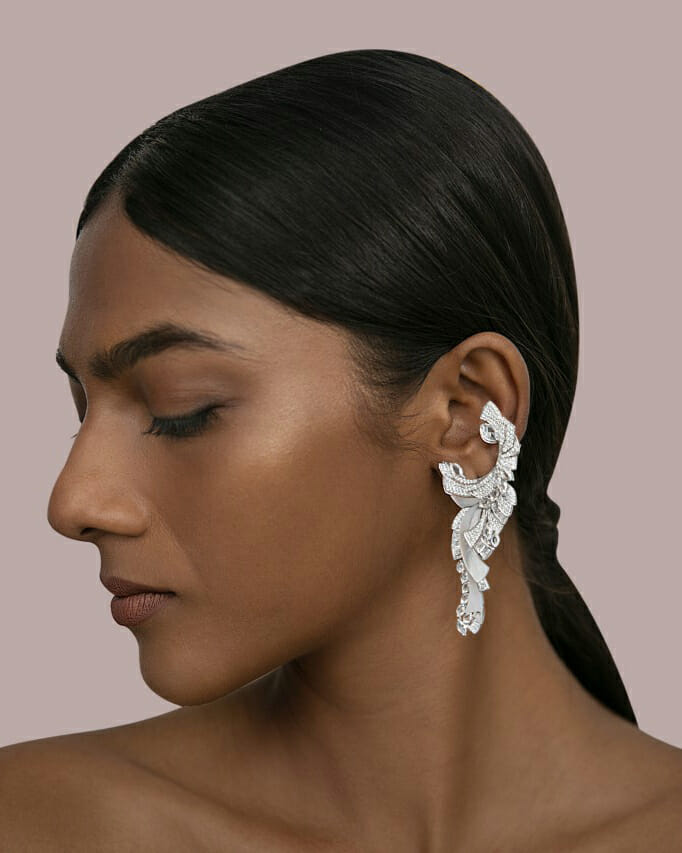 Ananya mixed cut diamond earrings