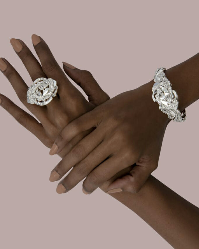 Ananya mixed cut diamond ring and bracelet