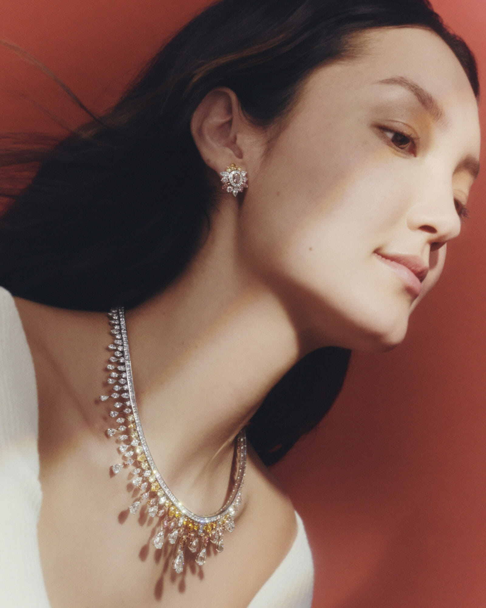 Mixed Cut Diamonds: What They Are and How to Wear Them 1 De Beers mixed cut diamond earrings and necklace