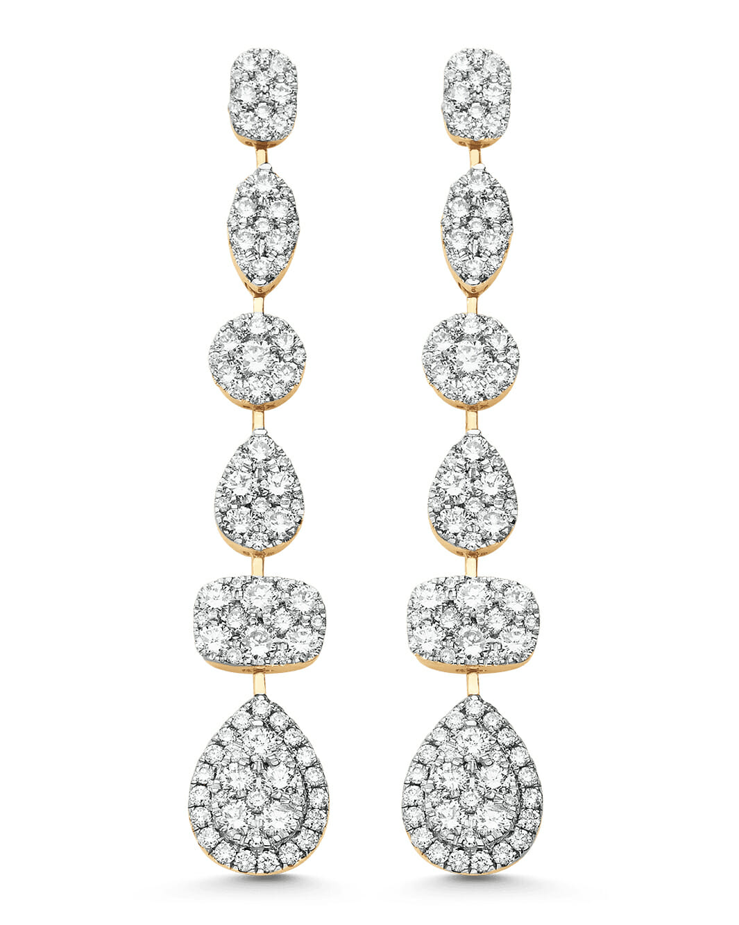 sara weinstock mixed cut diamond earrings