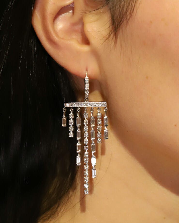Very long fringed earrings Jewellery Earrings Chandelier Earrings 