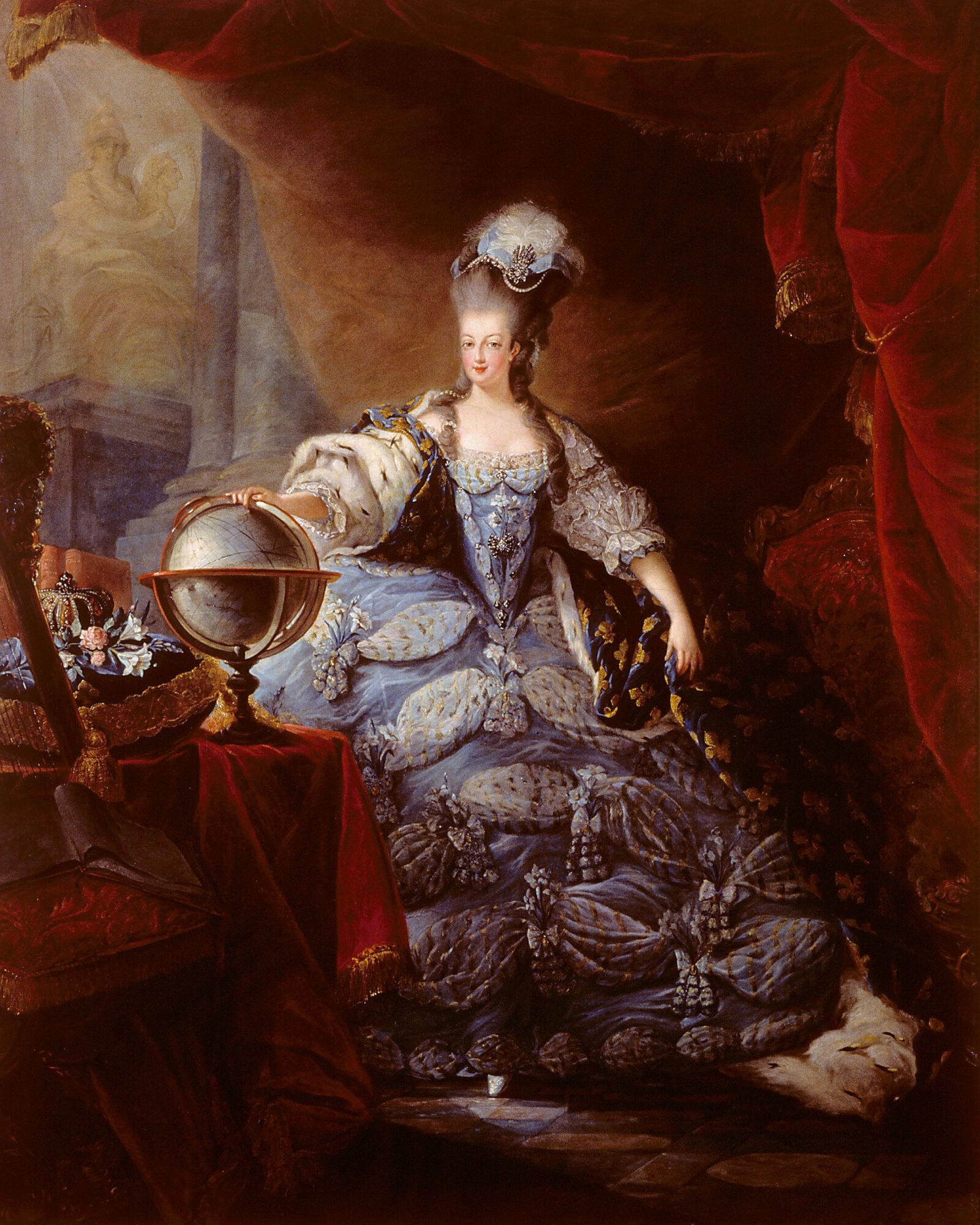 Portrait of Marie-Antoinette, Queen of France, 1775, Versailles, by Jean-Baptiste André Gautier-Dagoty