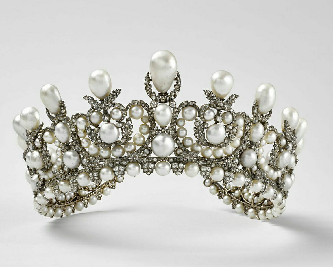 Empress Eugenie’s diamond and pearl diadem 