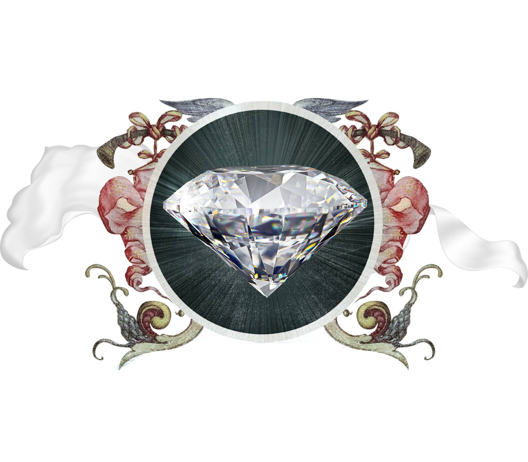 Polished natural diamond