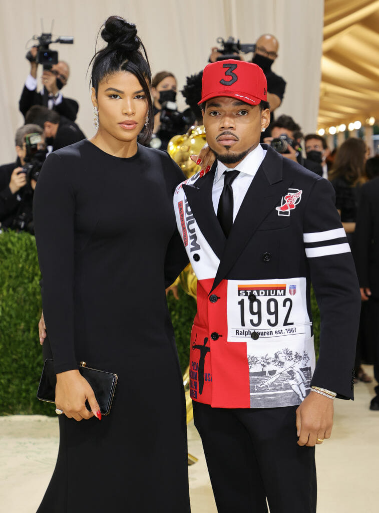 2021 met gala jewelry looks diamonds red carpet  chance the rapper kirsten corley roman malakov