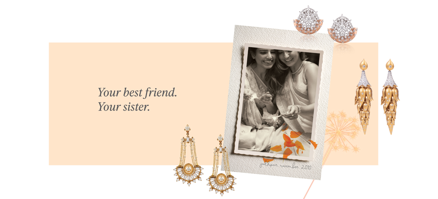 Sparkling Gifts Of Love For Diwali 5 Diamond-studded earrings for sister