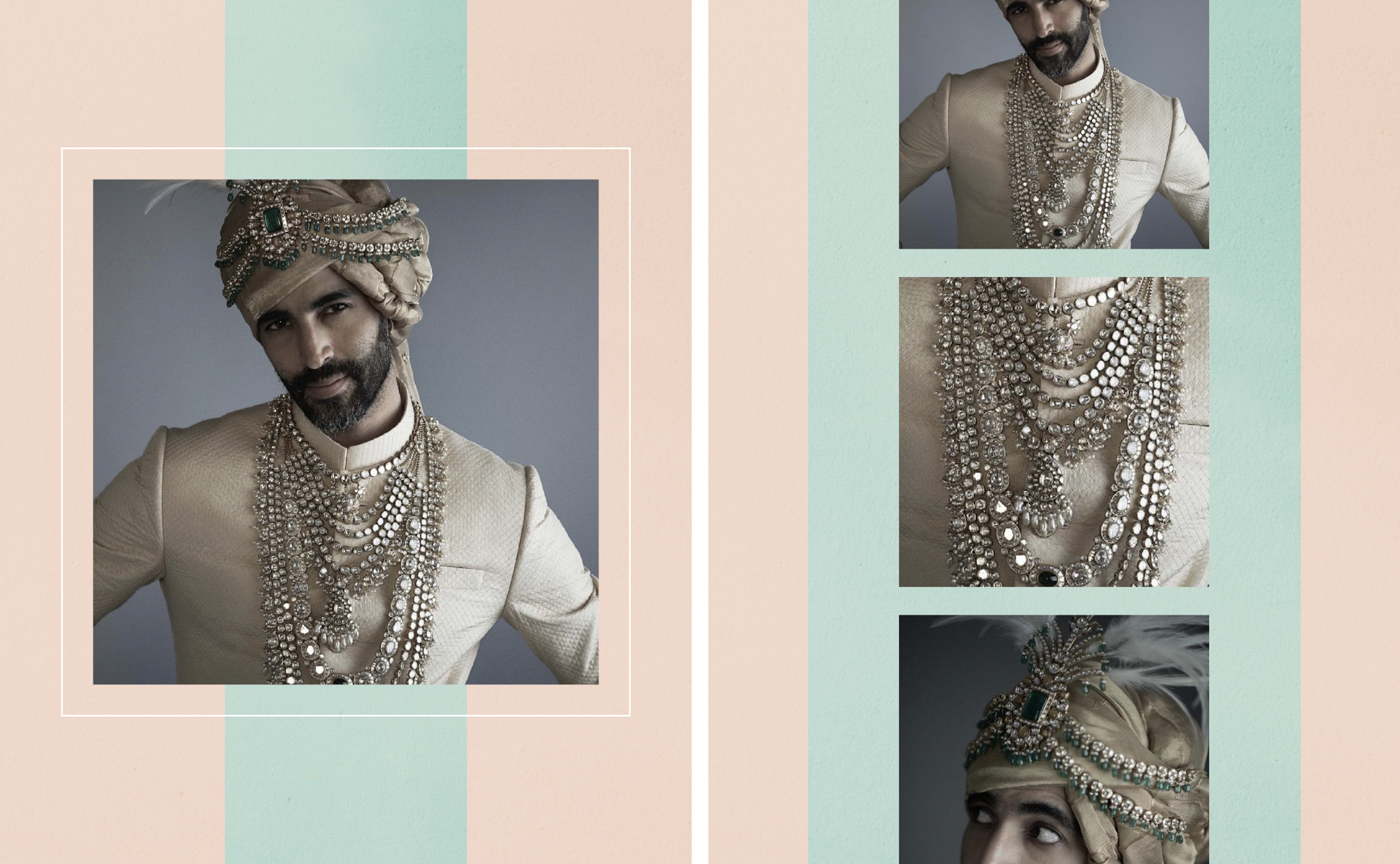 Men's brooch from Sabyasachi Jewellery collection