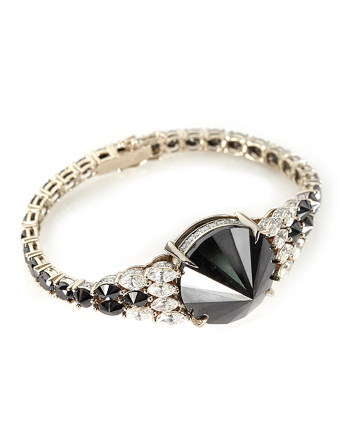 Black diamond engagement ring