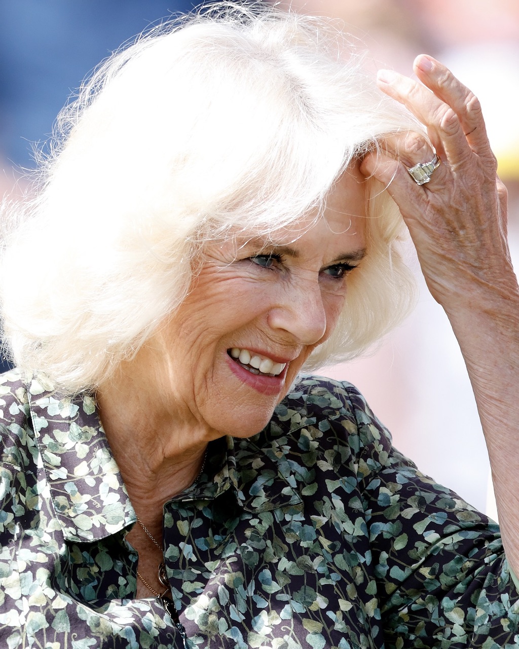 Queen Camilla's Art Deco-Style Emerald-Cut Diamond Royal Engagement Ring