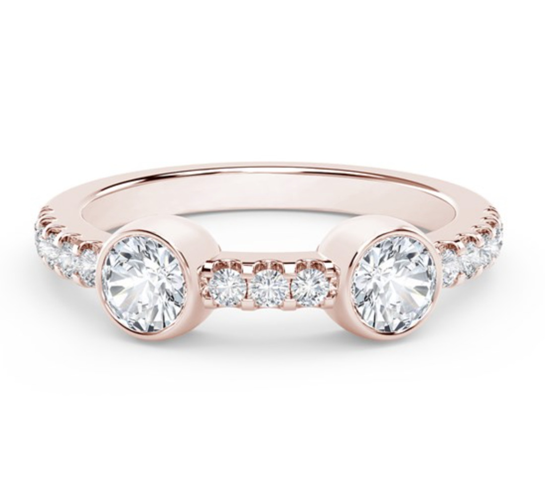 The Forevermark Tribute™ Collection Two Stone Diamond Ring