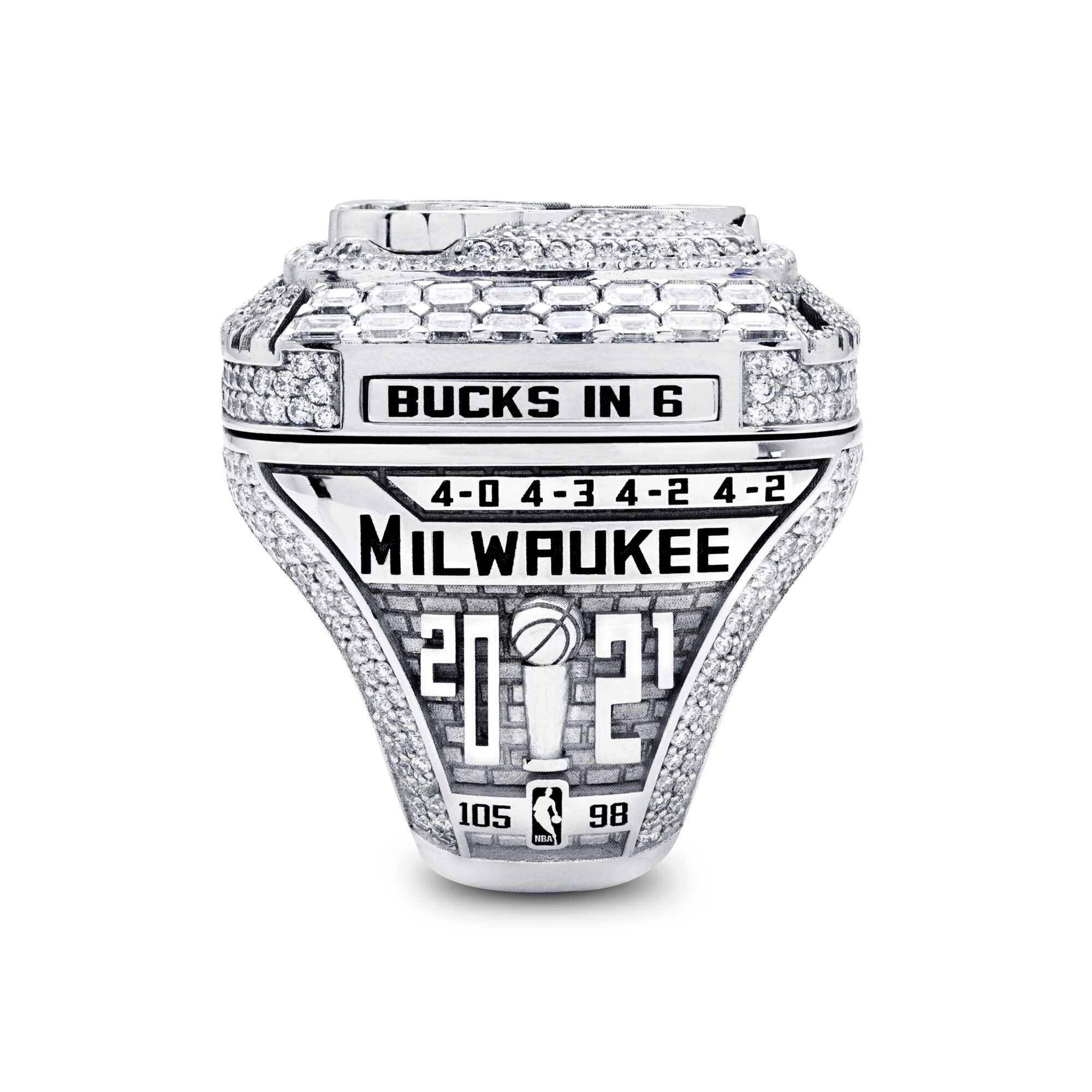 The Milwaukee Bucks NBA Championship Ring Has Insane Detail and Plenty of Diamonds 5 NBA championship ring
