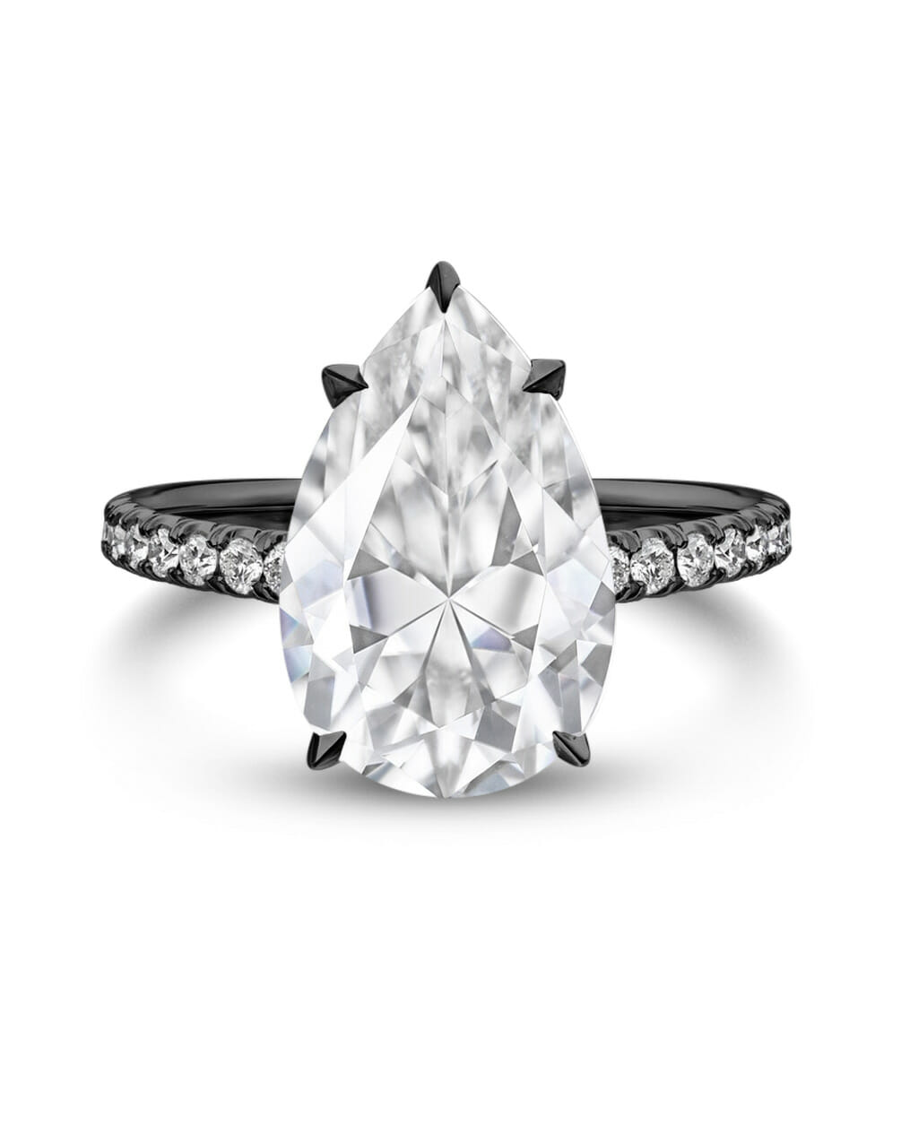 pear shaped diamond engagement ring wedding inspiration
