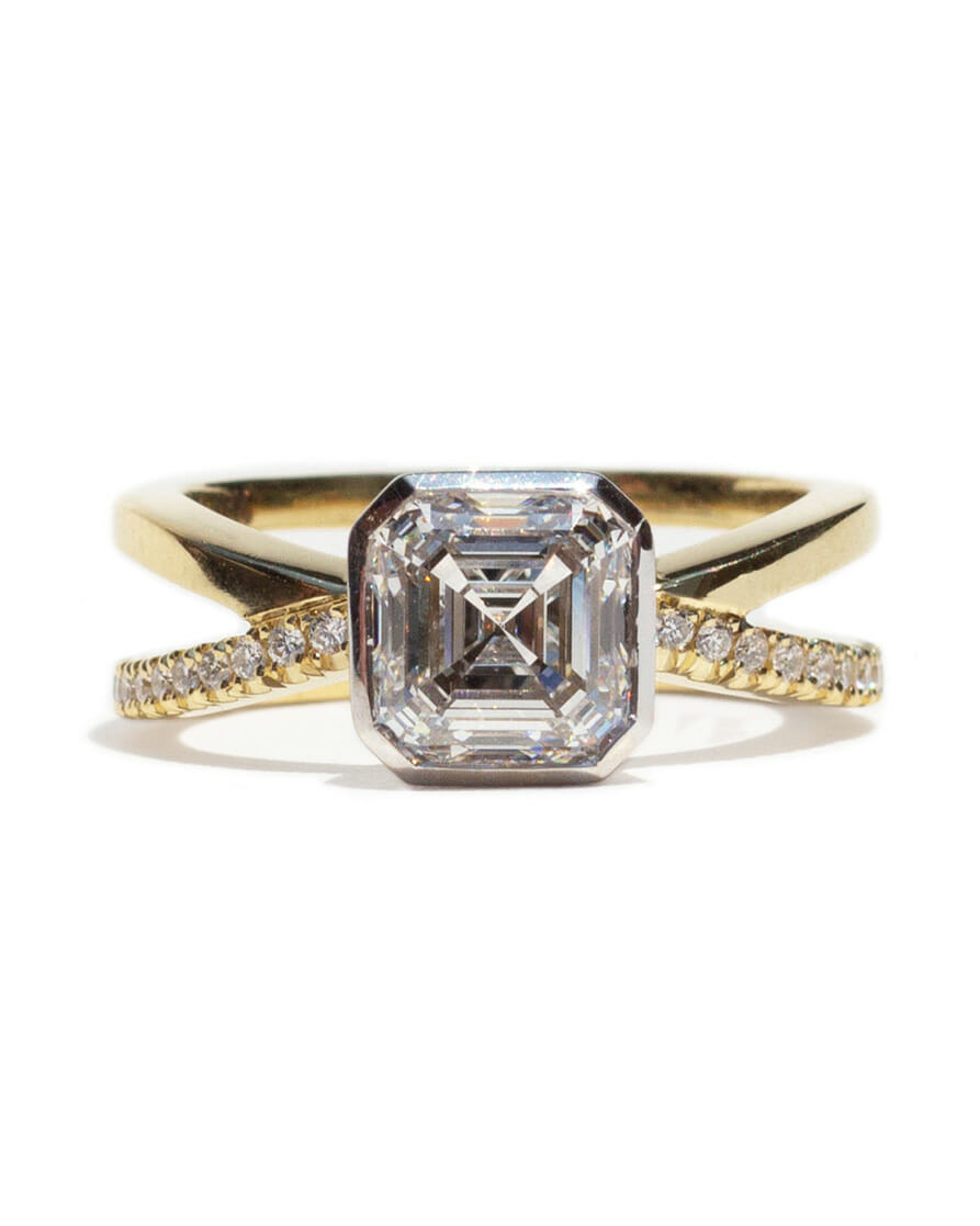 royal engagement rings diamonds wedding inspiration Asscher-cut 