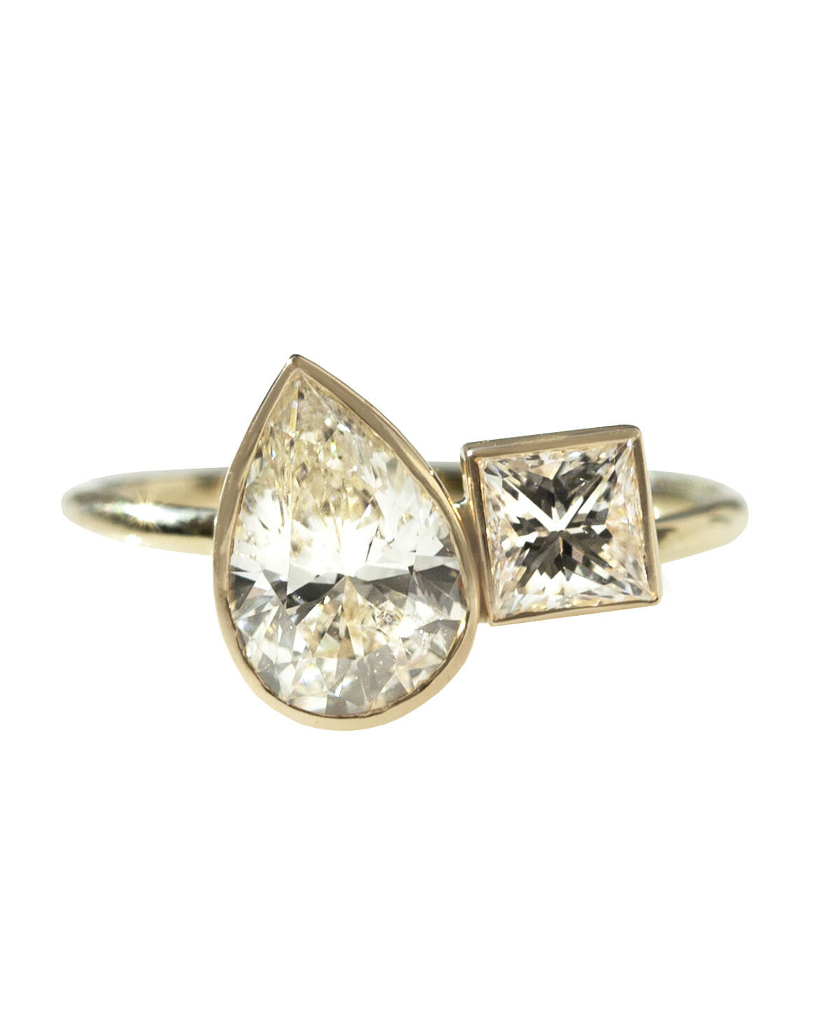 two stone diamond engagement ring wedding inspiration