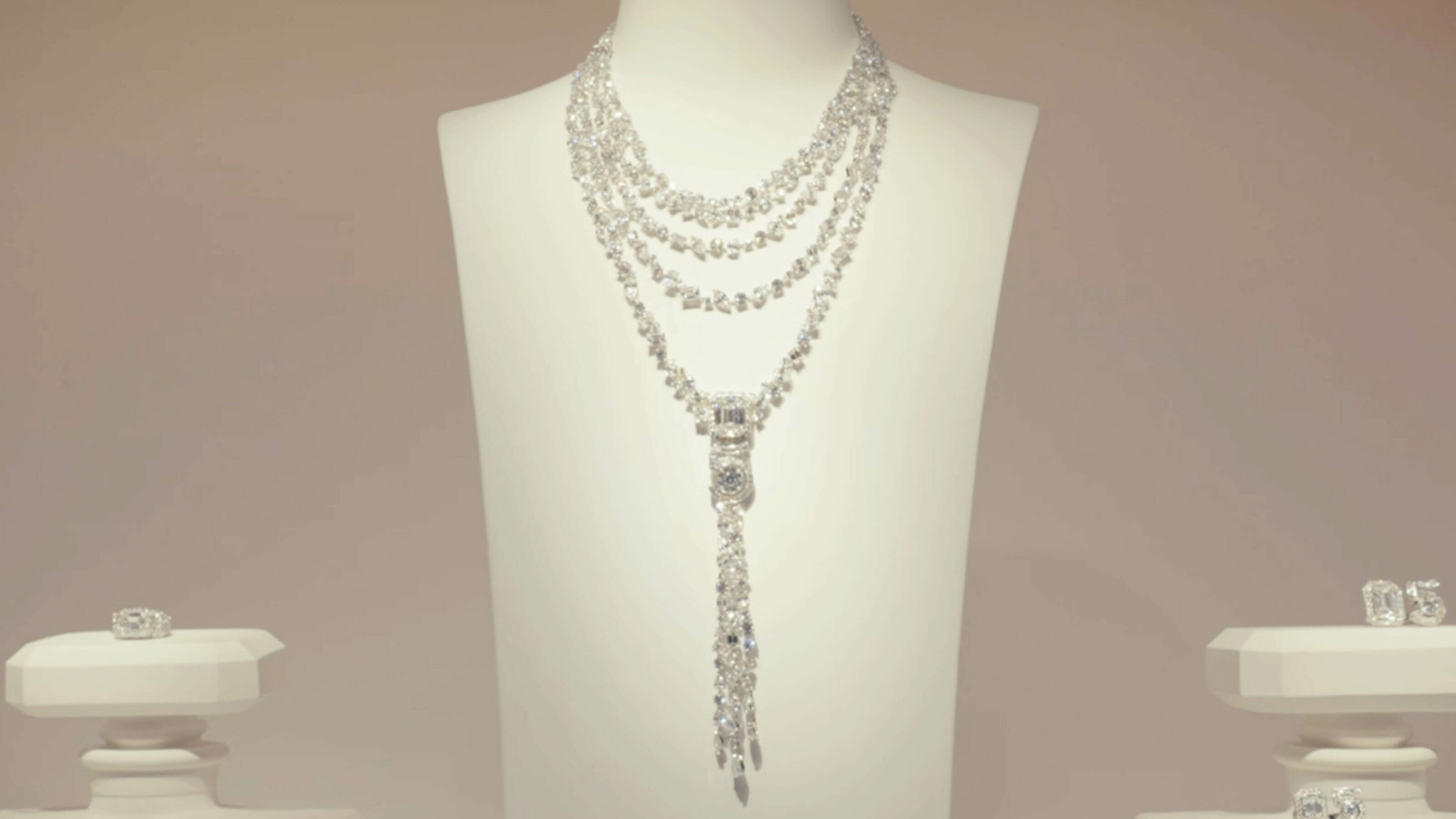 Inspired Chanel Coco Crush Pendant Necklace 18k White Gold with Diamonds #41 Inspired Chanel Coco Crush Pendant Necklace 18k White Gold with Diamonds