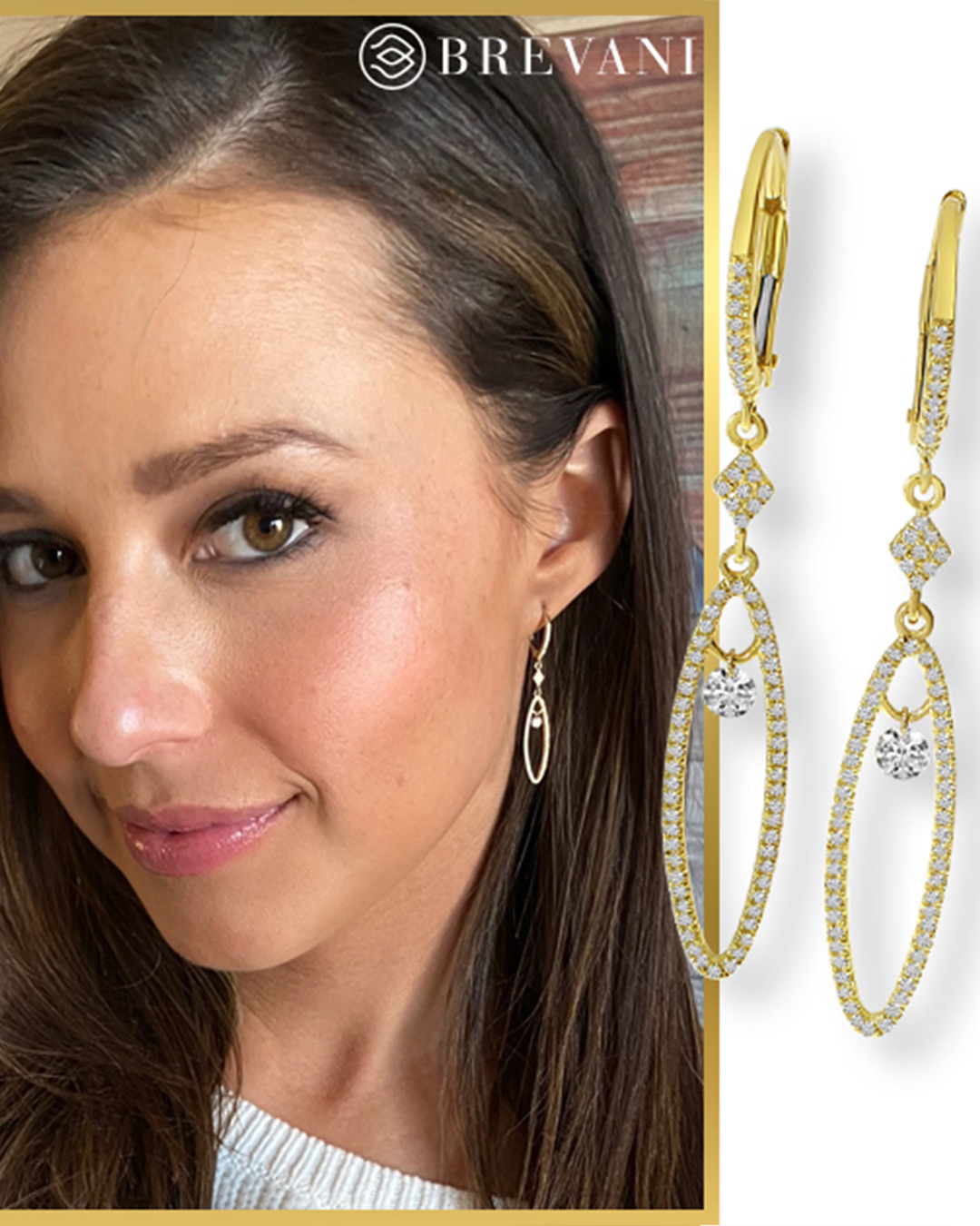 brevani bachelorette diamond jewelry earrings