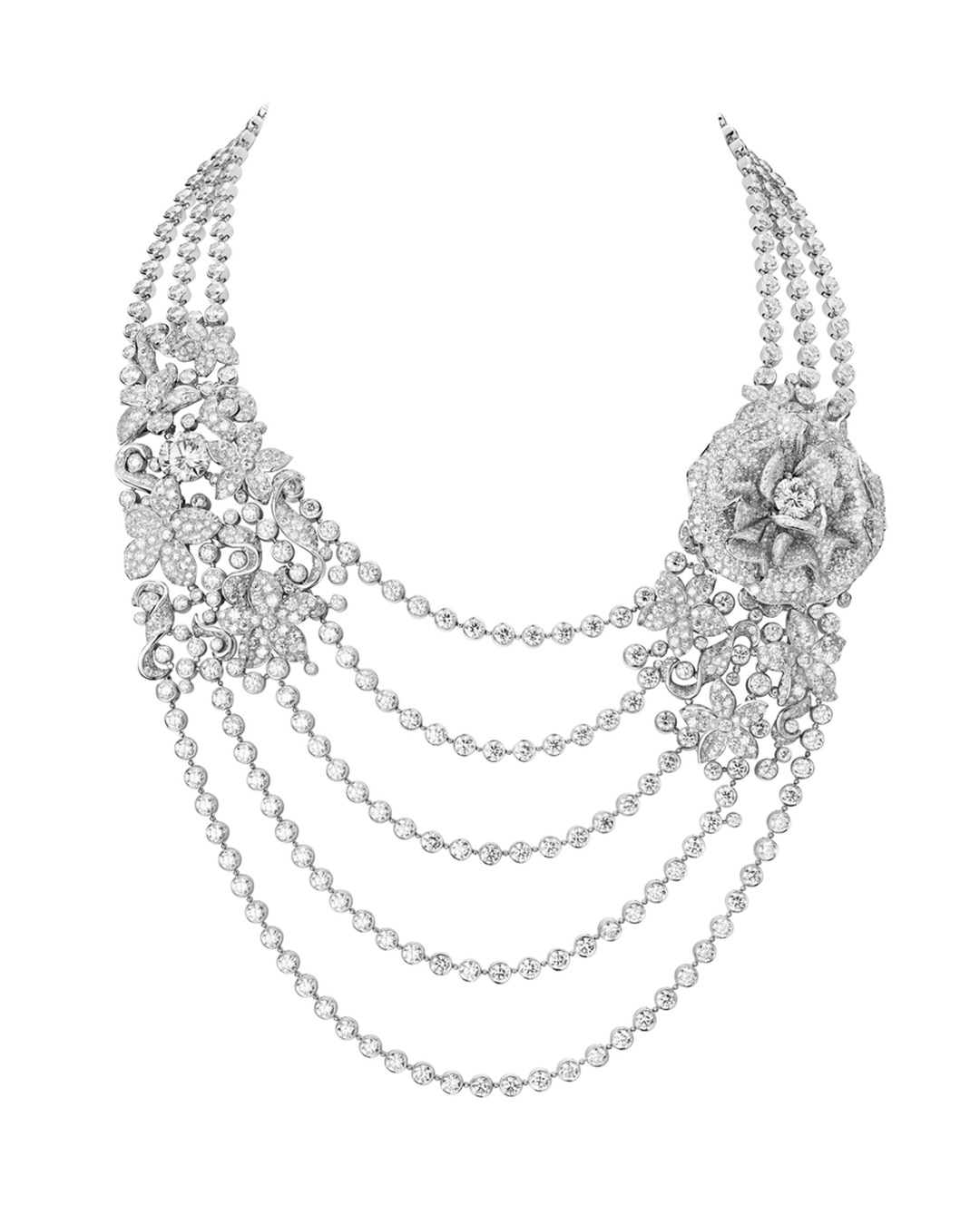 Paris Couture Week 2022 diamond jewelry chanel necklace