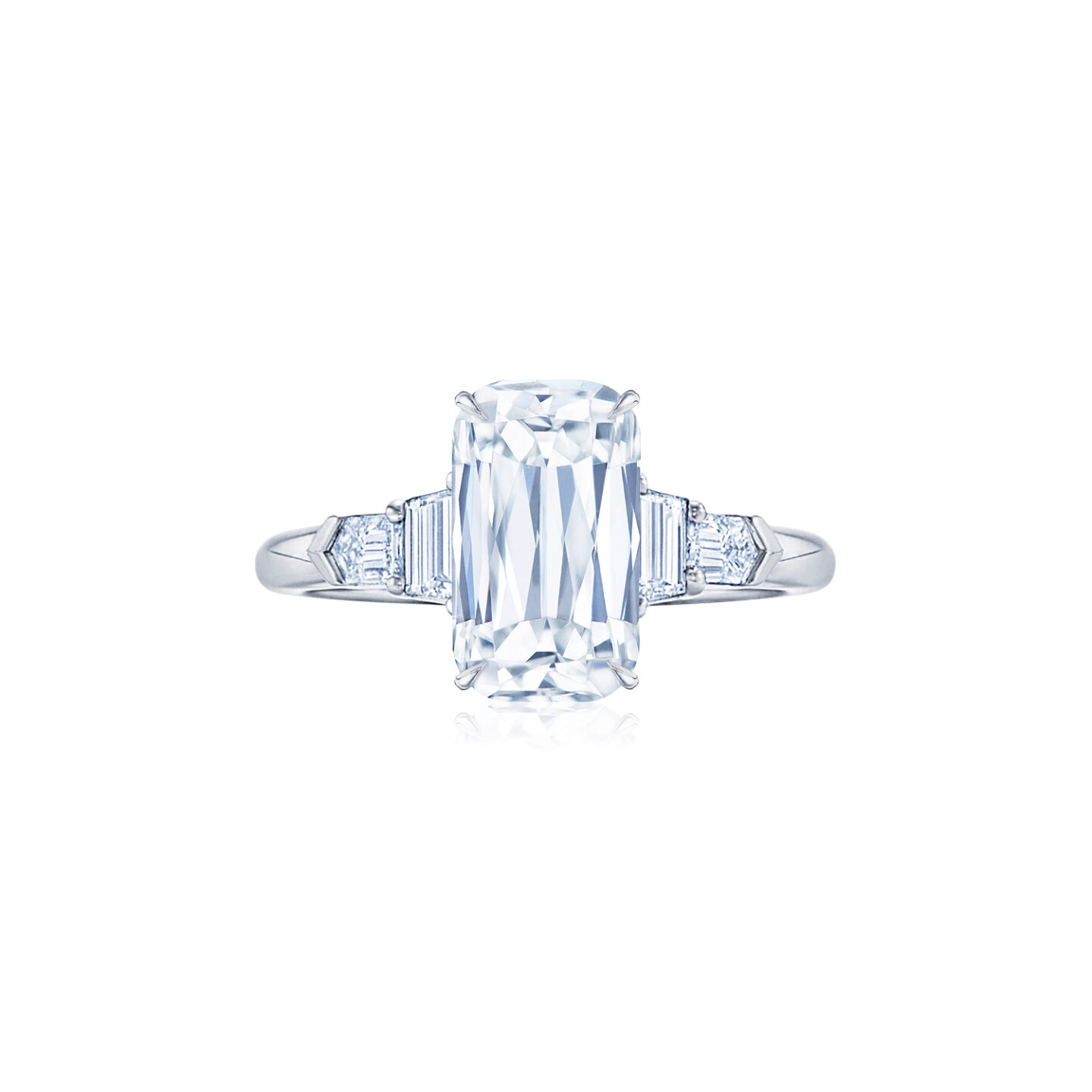 How to Make an Engagement Ring Look Bigger: 9 Designer-Approved Hacks 12 Kwiat Engagement Ring with ASHOKA® Diamond and Side Stones