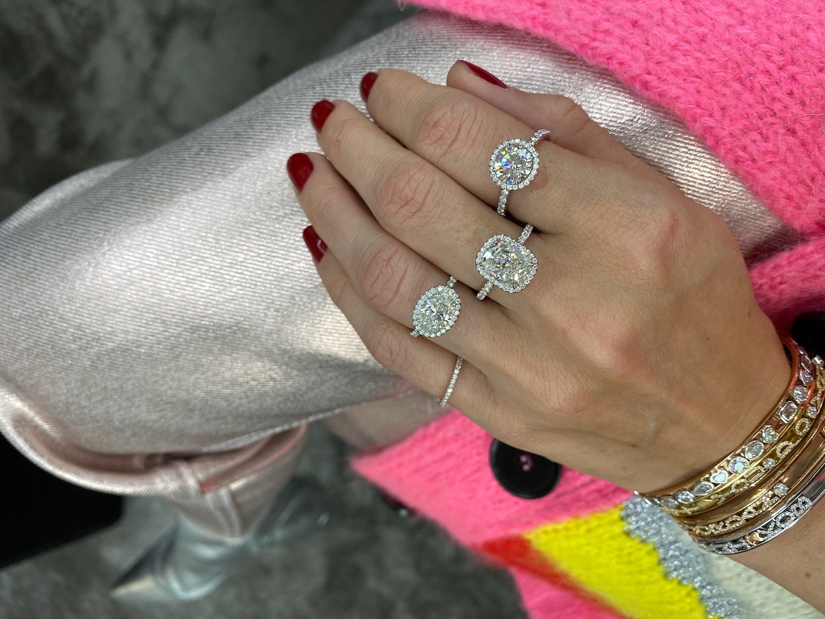 Stephanie Gottlieb diamond engagement ring look bigger