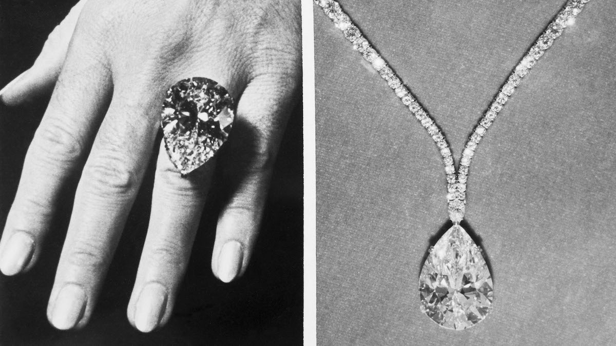 Diamond Hall of Fame: The Taylor-Burton Diamond 1 elizabeth taylor burton diamond necklace