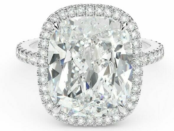 de beers forevermark cushion-cut diamond engagement ring guide