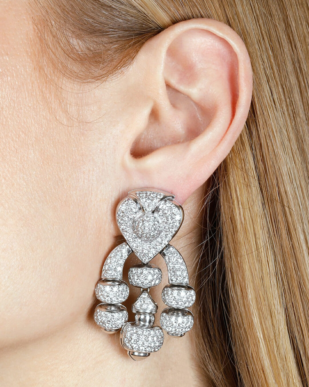 phillips jewelry auction diamond statement earrings