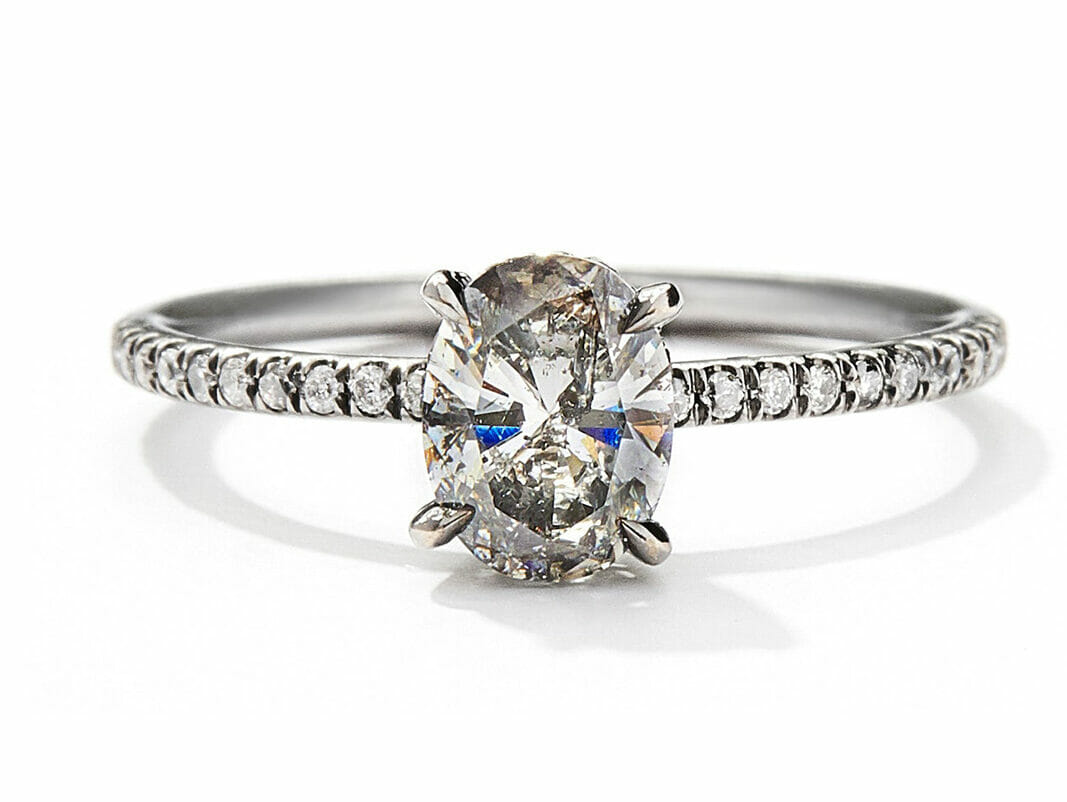 oval diamond engagement ring