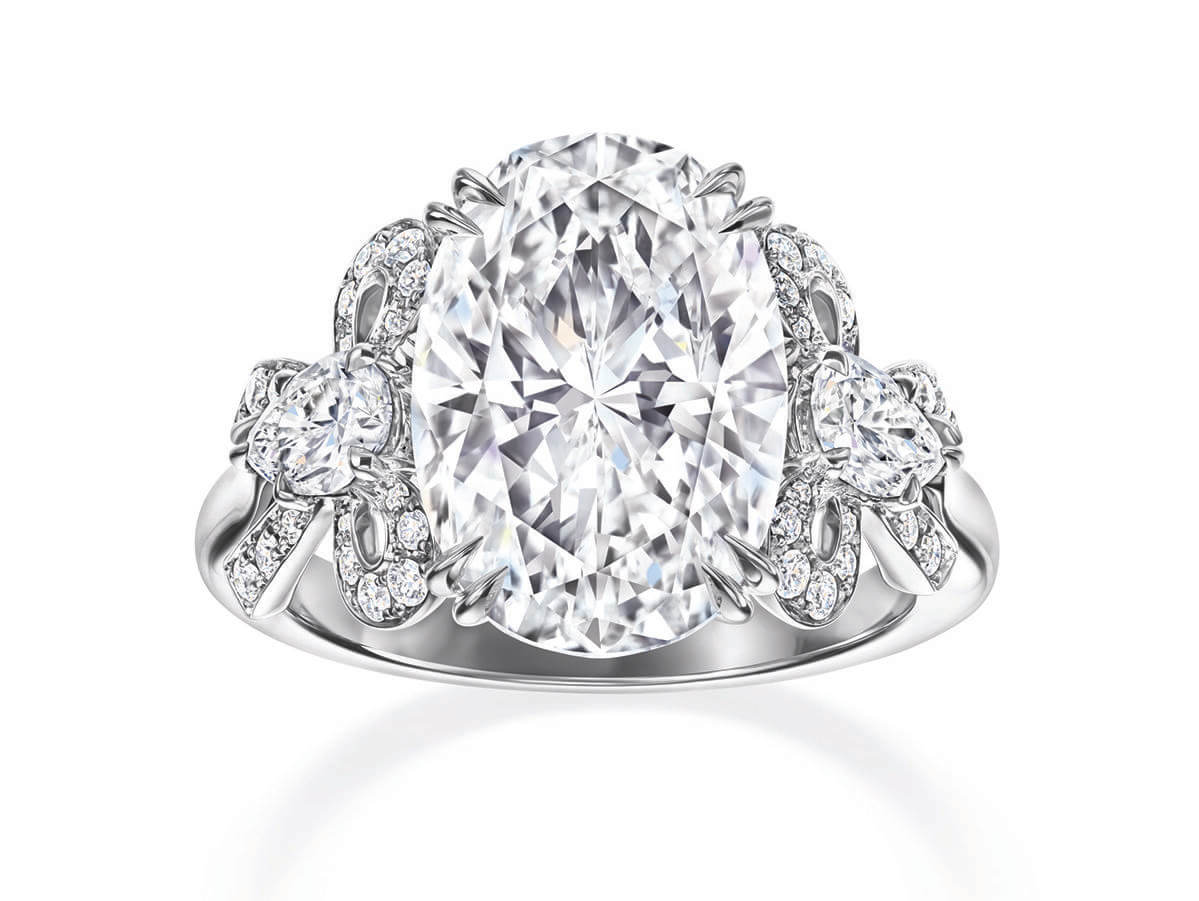 oval diamond engagement ring