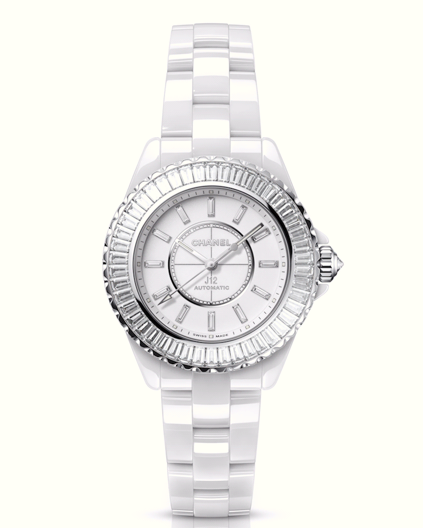 Chanel Watches Get Icy At Watches and Wonders Geneva 4 j12 baguette bezel chanel watches and wonders geneva diamonds
