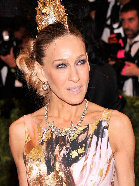 Sarah Jessica Parker 2013 met gala punk diamond jewelry