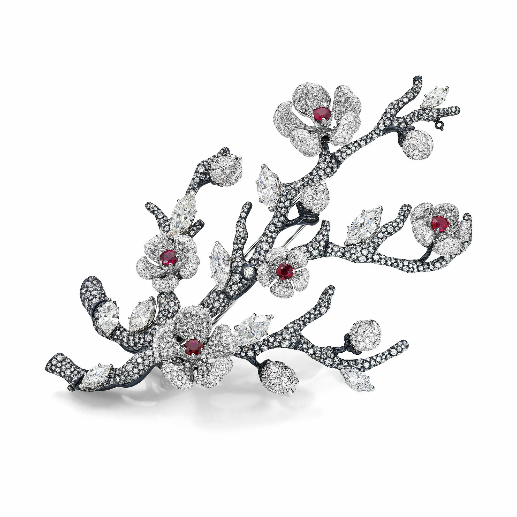 diana zhang chinese diamond jewelry brooch
