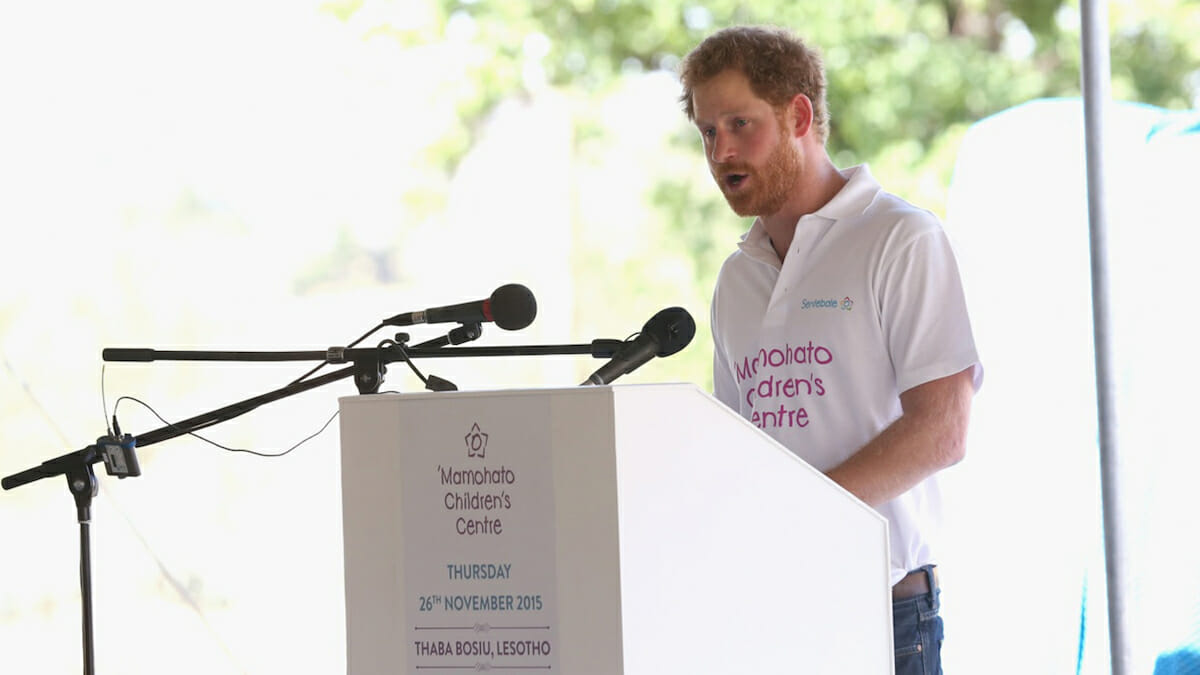 prince harry mental health awareness moth diamond industry