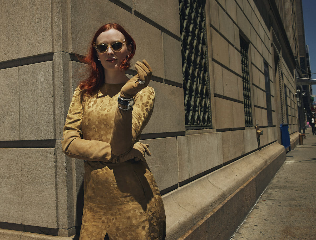 karen elson gold chanel